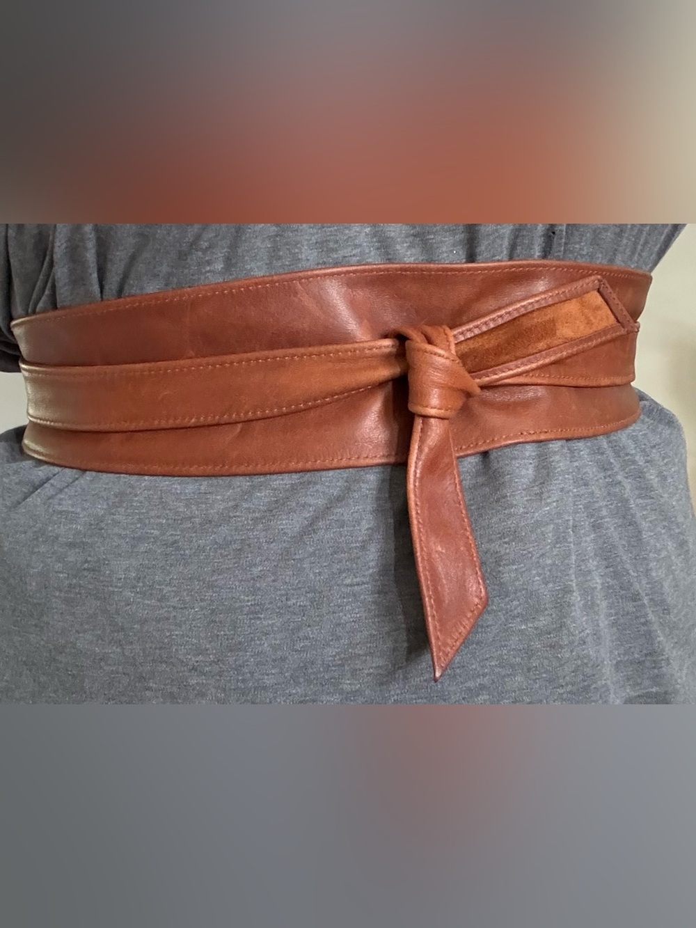BRAVE Leather Wrap Tie Belt - Made in Canada